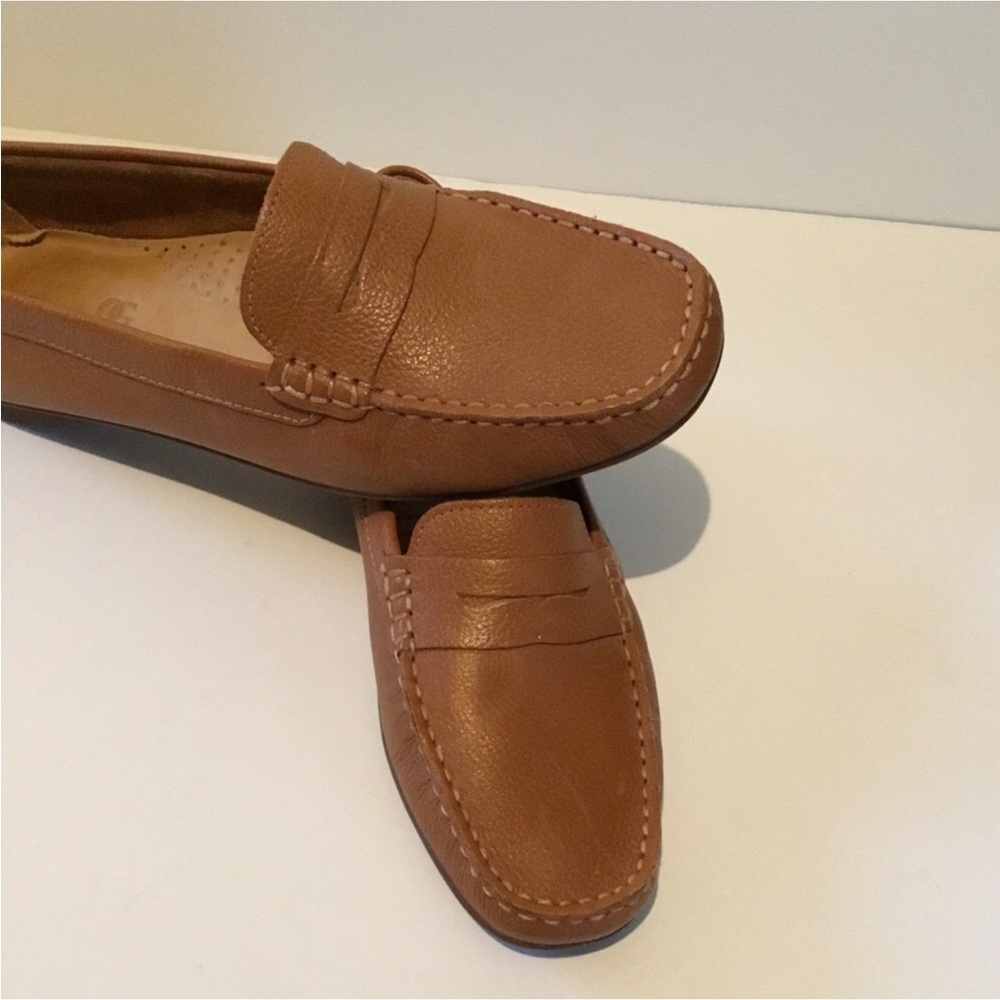 OLIVER GRANT LEATHER LOAFERS SOME BED FOOT CUSHION RUBBER SOLE EURO SIZE 38 - Picture 13 of 15